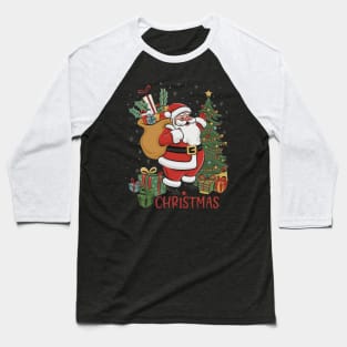 Christmas Santa Baseball T-Shirt